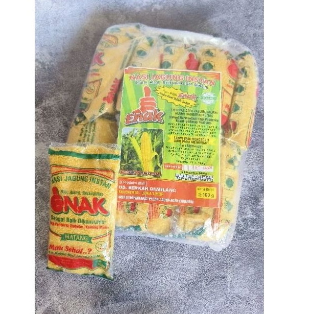 

Empok Nasi Jagung Cap Enak kemasan 100g