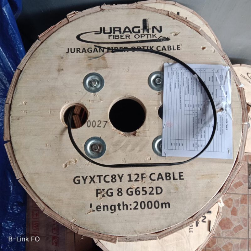 kabel 12 core fig 8  / kabel udara mini 12 core fig 8 / kabel fiber optik