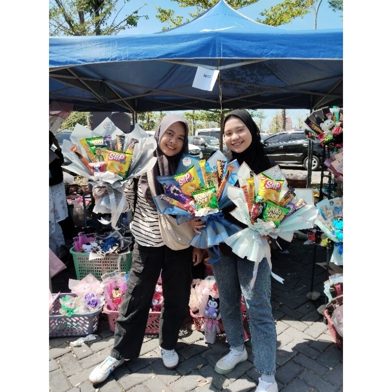 

Buket Snack untuk acara apapun free topper/kartu ucapan