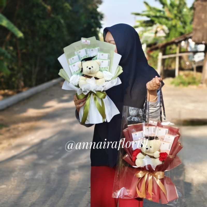 Buket uang kosongan+Boneka