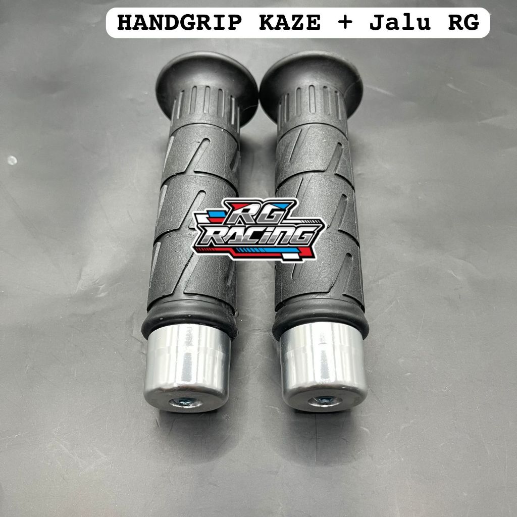 racinggrup Handgrip Kaze Stang Jalu PCX RG original - Bandul Stang Jalu motor silver