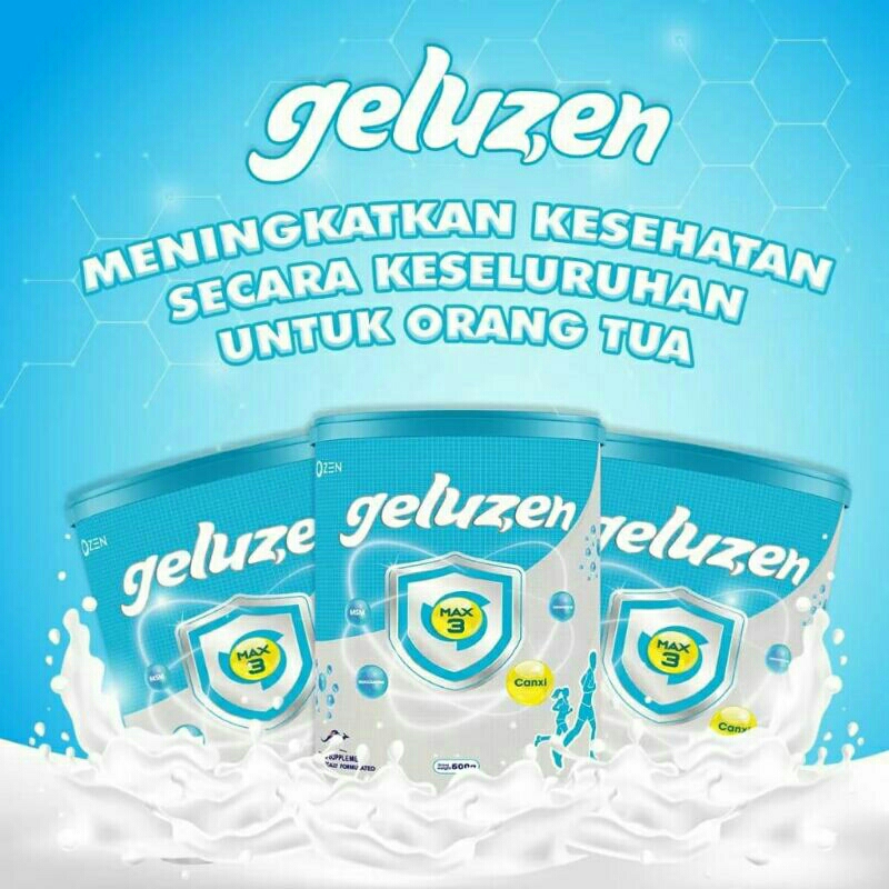 

Dua kaleng susu GELUZEN untuk mengobati tulang dan persendian