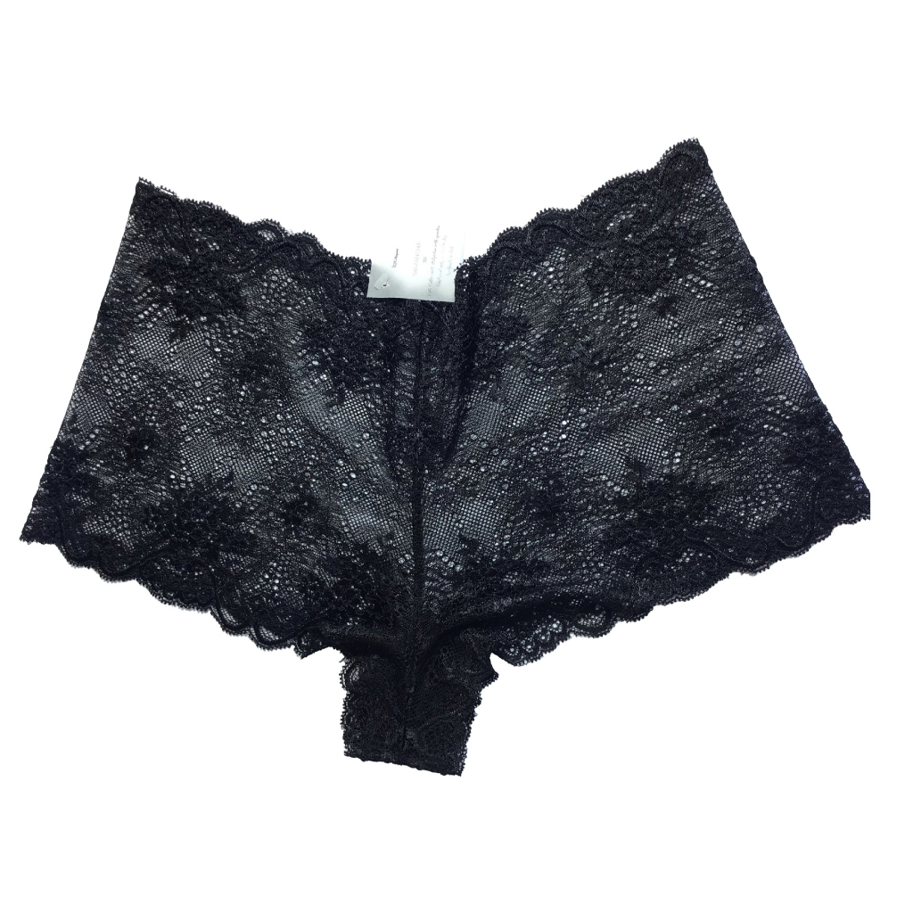 Lingerie Lacey Boyshorts - Black kode 06