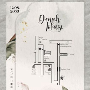 Desain Denah Lokasi Undangan