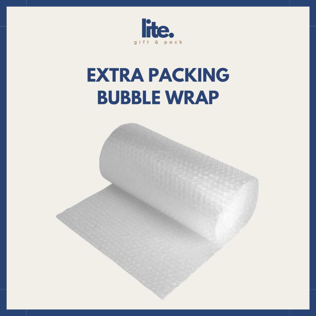 

TAMBAHAN PACKING BUBBLE WRAP UNTUK KEAMANAN PER 1 BARANG