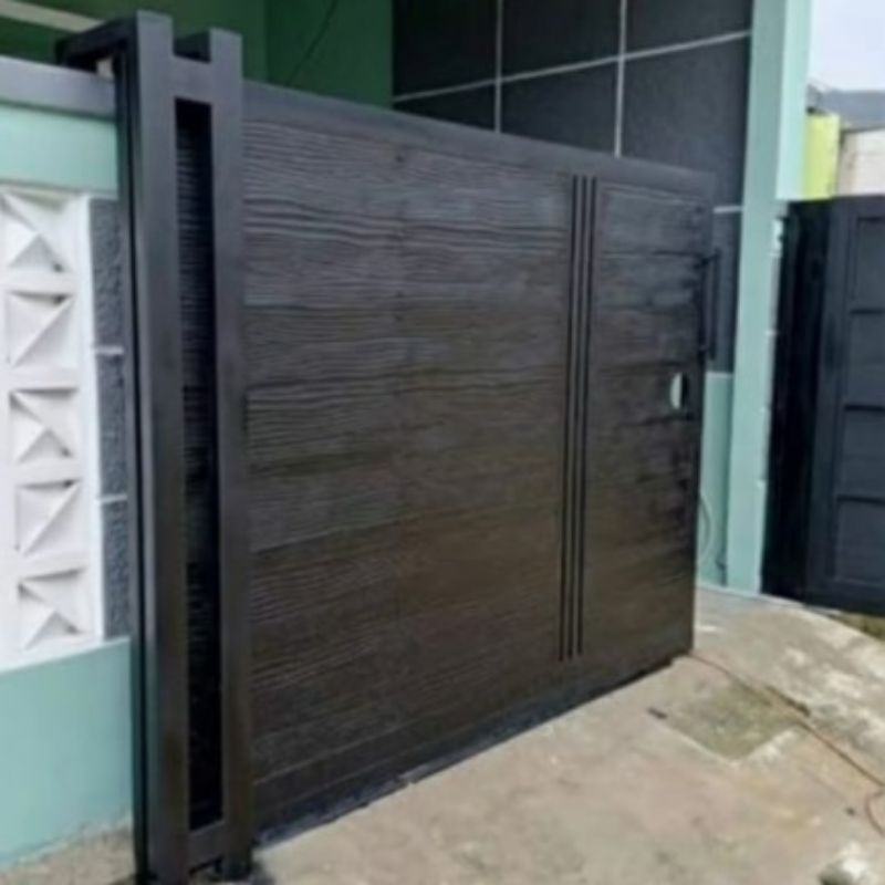 pagar besi pintu pagar rumah minimalis