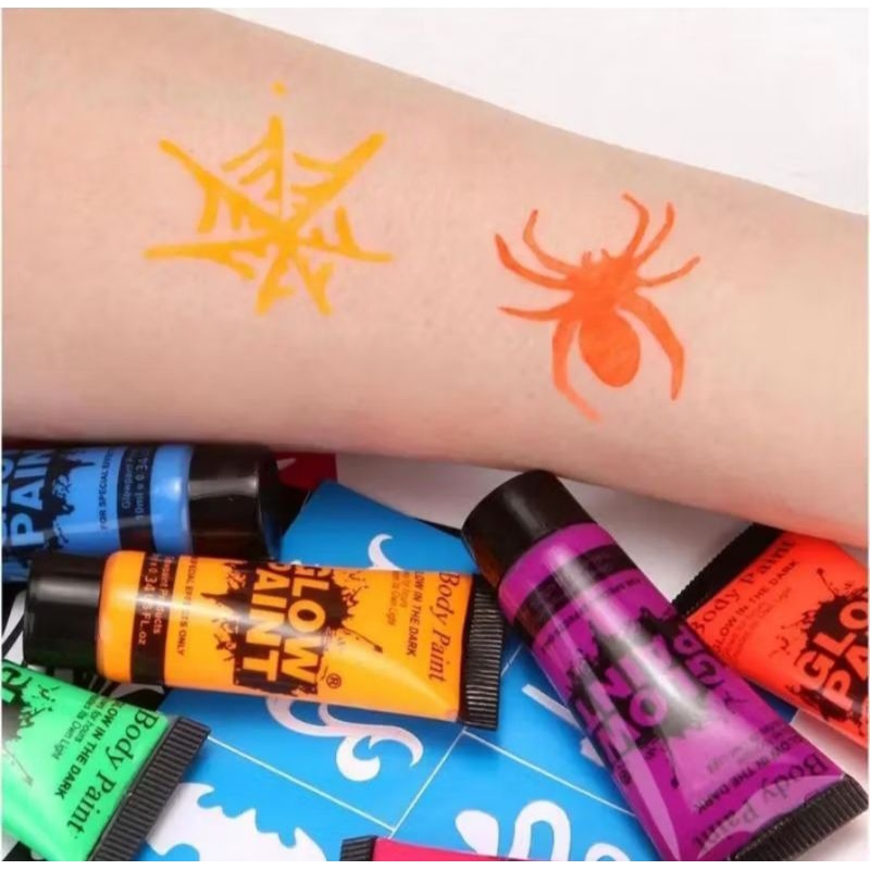 

FACE PAINTING/BODY PAINTING GLOW IN THE DARK MAKE UP KARAKTER