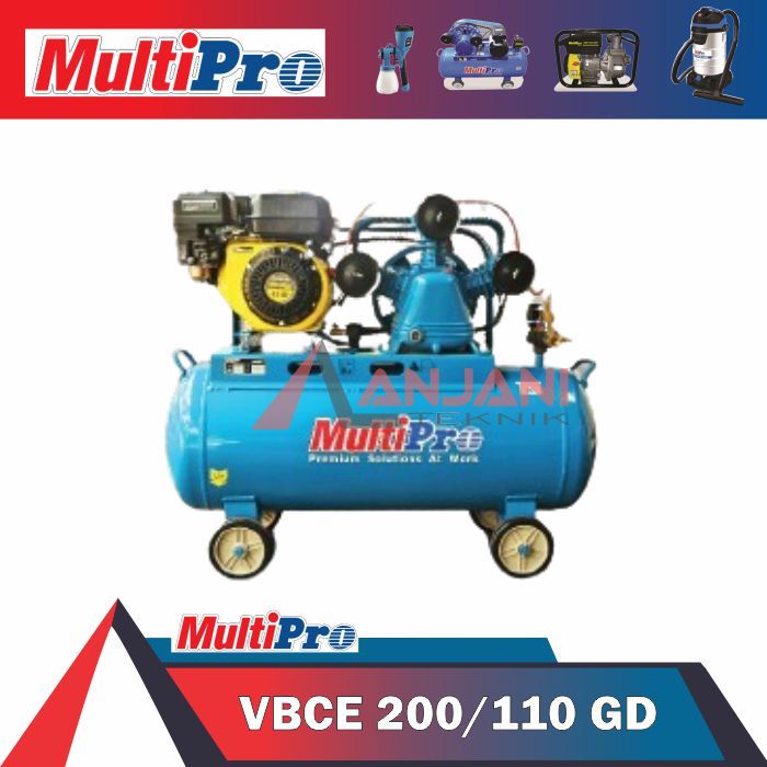 MULTIPRO VBCE 200/110 HS-SW MESIN KOMPRESOR ANGIN BENSIN 2 HP COMPRESSOR ENGINE 2HP VBCE200