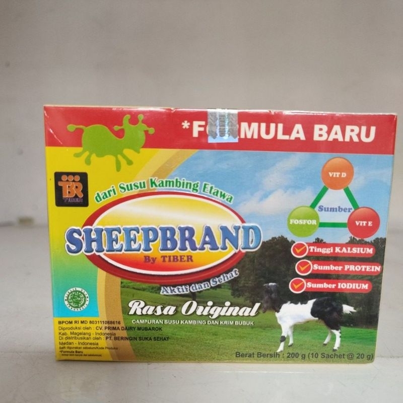 

SHEEPBRAND SUSU BUBUK KAMBING ETAWA ISI 10 SACHET - SHEEPBRAND RASA ORIGINAL