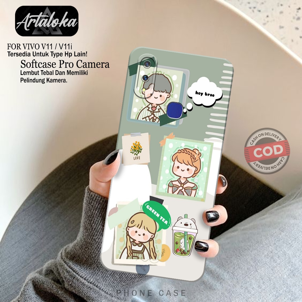 Case Hp VIVO V11/V11i Fashion Case Kartun Softcase VIVO V11/V11i Silikon TPU Pro Camera Casing VIVO 