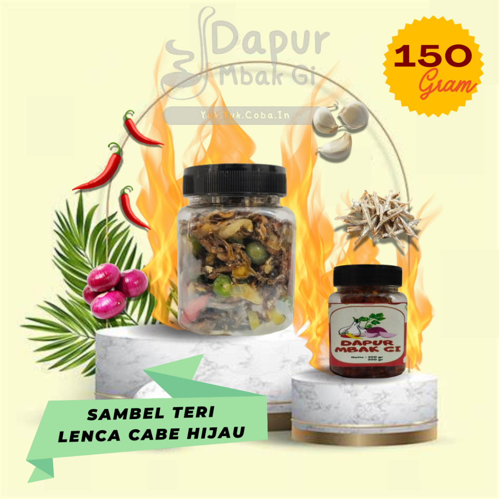 

Sambel Teri/Sambel Teri Jengki/Sambel Teri Lenca Cabe Ijo/Sambel Teri Dapur Mbak GI