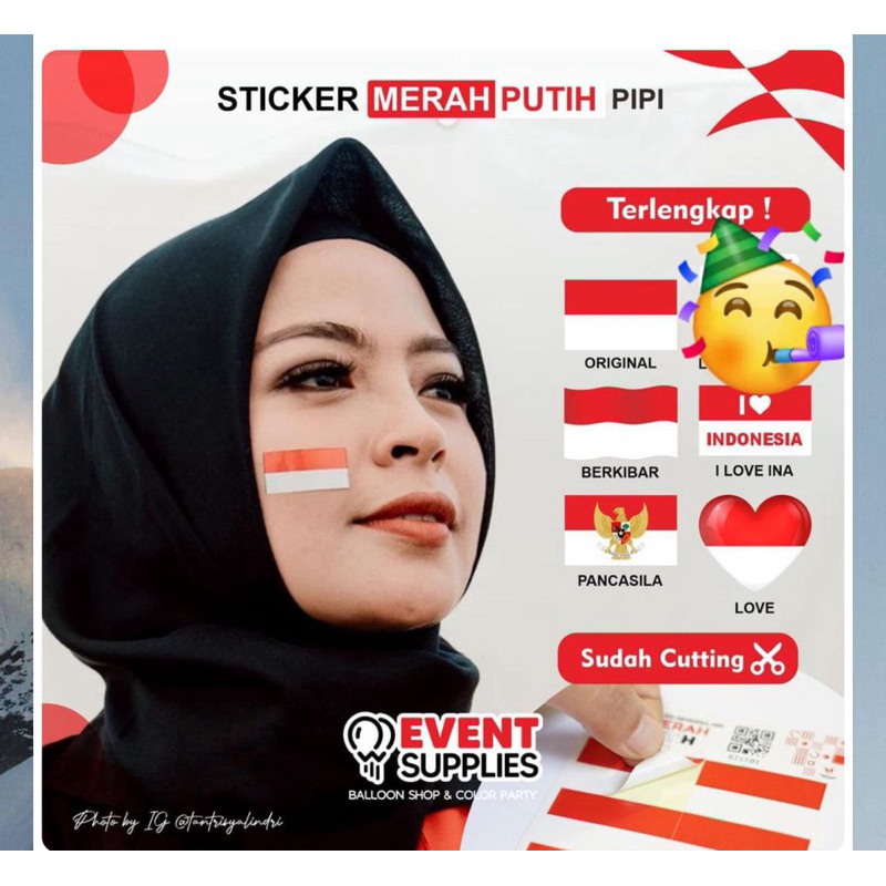 

stiker pipi merah putih