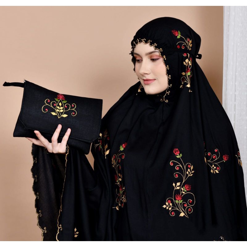 Mukena Dewasa Bordir Cantik Mukena Setelan Atas Bawah Mukena Katun Premium