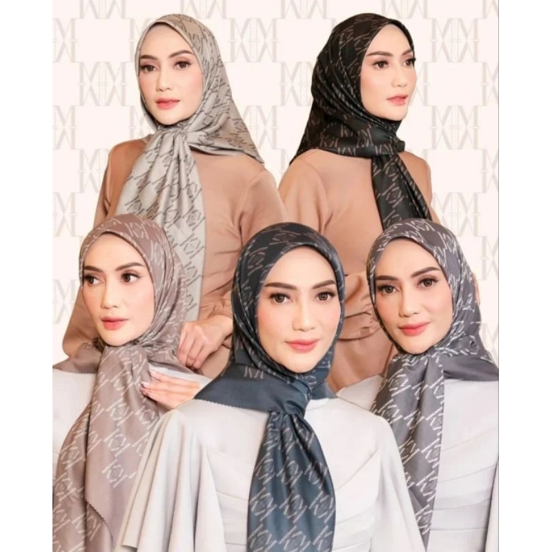 HIJAB SEGI EMPAT MY LADY NASHA SERIES TERBARU | NASHA SERIES MONOGRAM MY LADY TERBARU