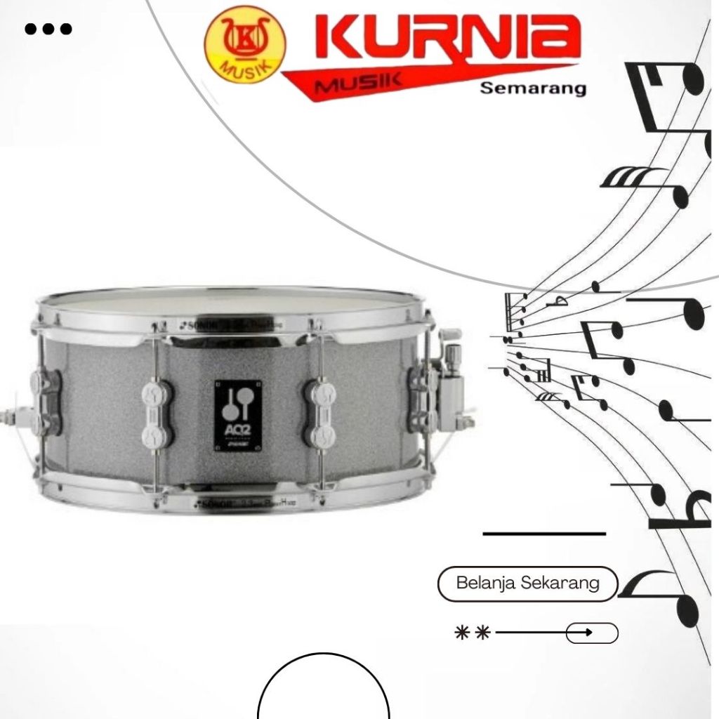 Sonor AQ2 1406 Titanium Quartz Snare Drum Original