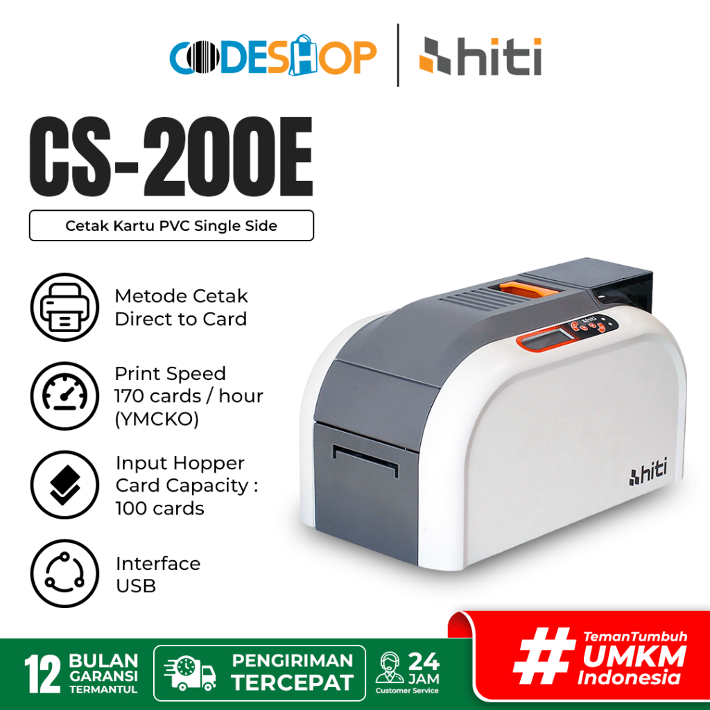 PRINTER ID CARD HITI CS 200e - hiti cs 200e