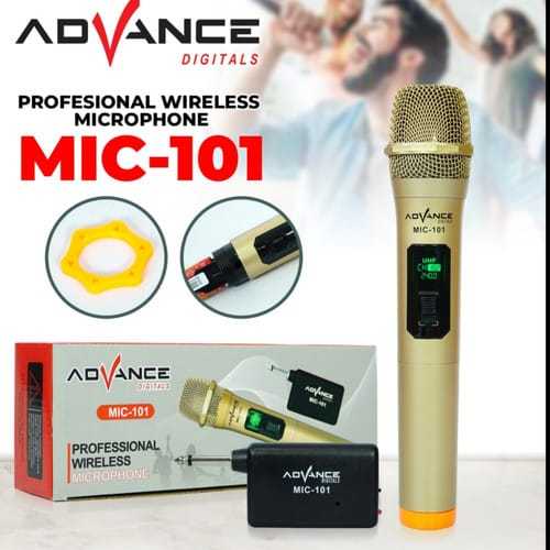 #144 Mic Wireless ADVANCE 101 || Advance Mic Karaoke Mikrofon Original Wireless Mic 101pro Microphon