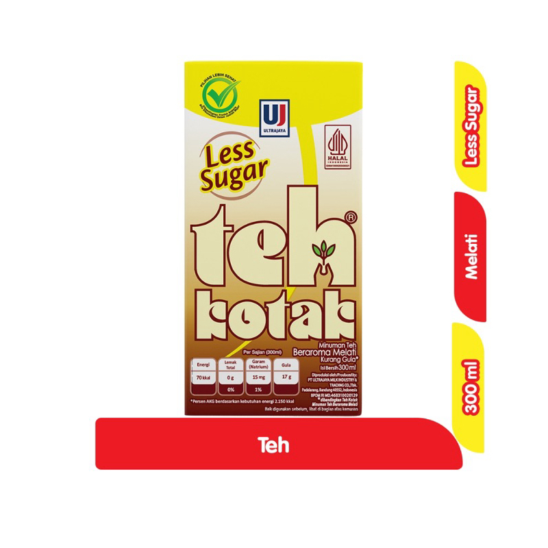 

Ultra Teh Kotak Melati Rendah Gula 300 ml x 24 pcs