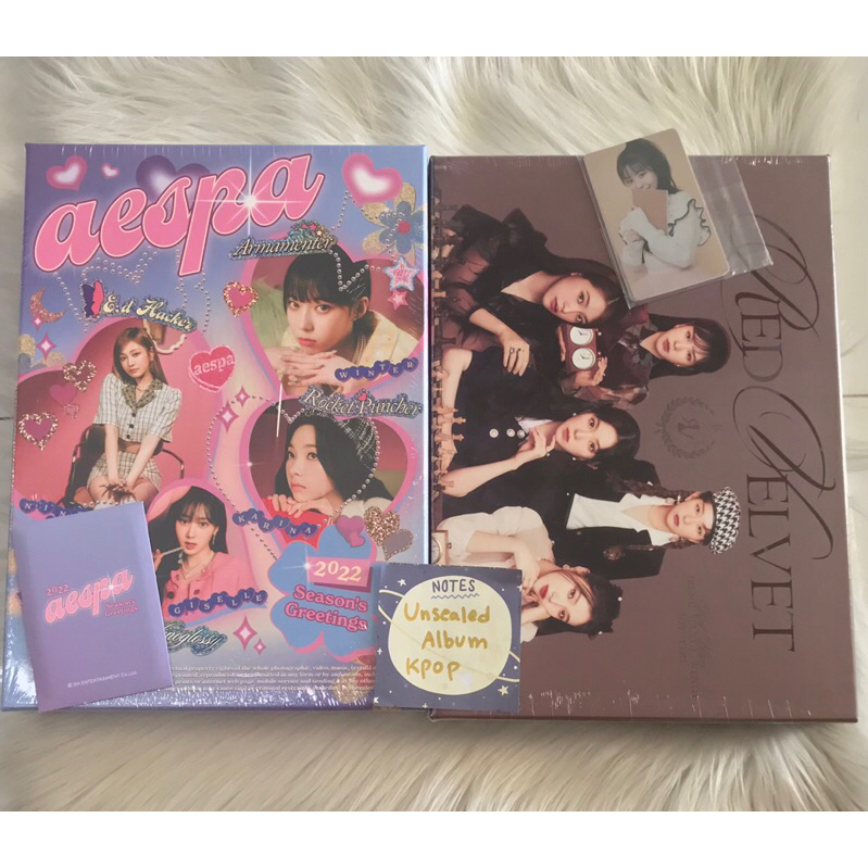 [SEALED] Season Greetings 2022 Aespa & Red Velvet RV SG Seasons greetings POB Photocard PC Karina Gi