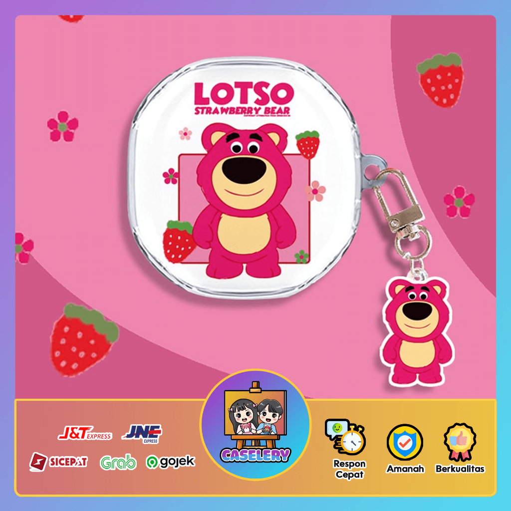 Case WM02 Baseus Encok Earphone Silikon Karakter Kartun WM02 Kode  33 - Lotso Bening