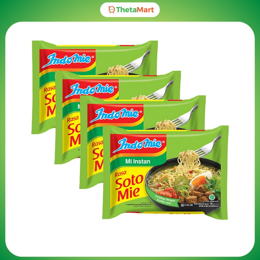 

4 PCS INDOMIE SOTO MIE 70 GR