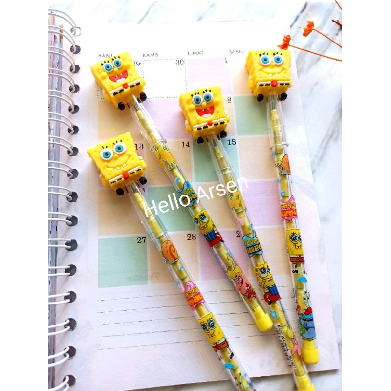 

Pensil susun spongebob / pensil spongebob