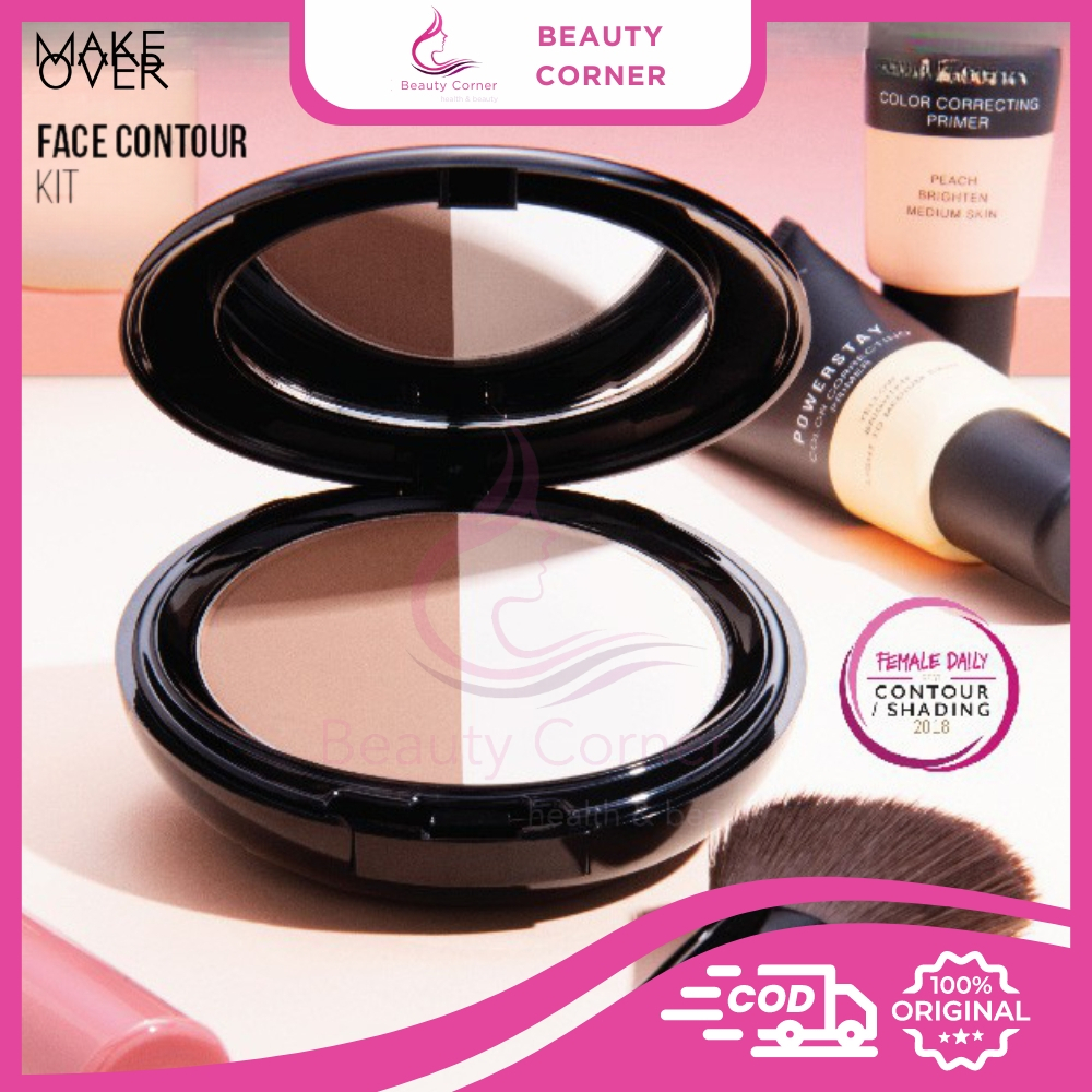 Make Over Face Contour Kit untuk Contouring Shading Shimer dan Highlight
