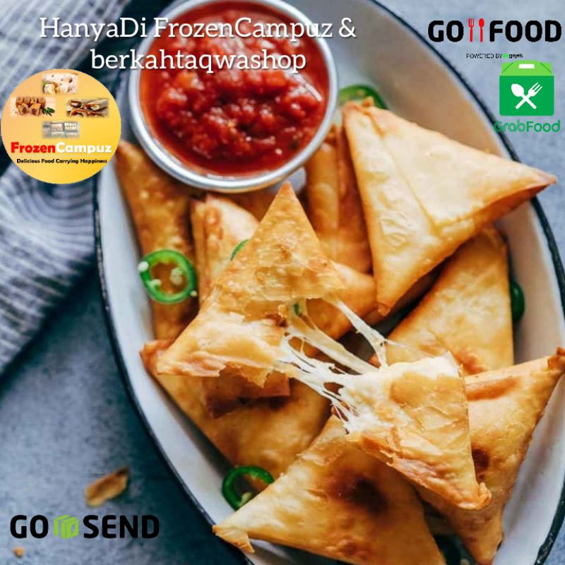 

Sambosa Keju Mozzarella Beef Samosa Daging Sambosa Frozen Food Per Pak