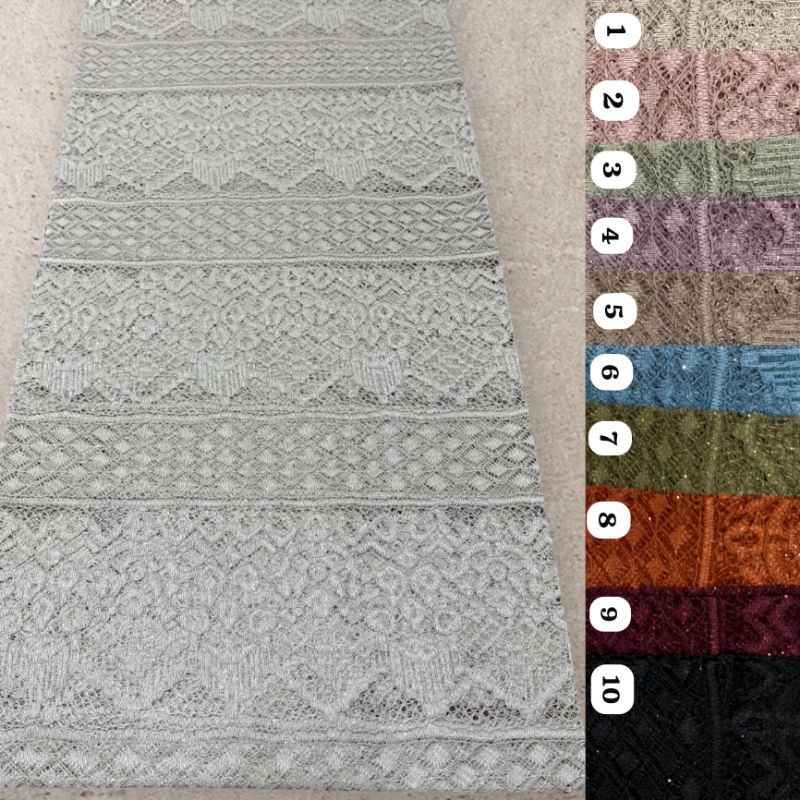 Kain Brokat Malika Glitter GROSIR