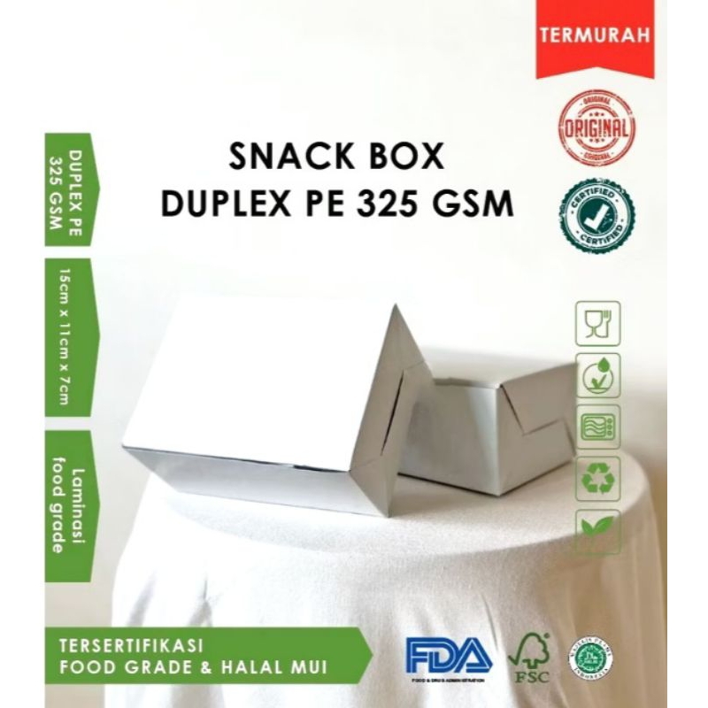 

Snack box duplex , Box Friedchicken , kotak kue , Box snack duplex