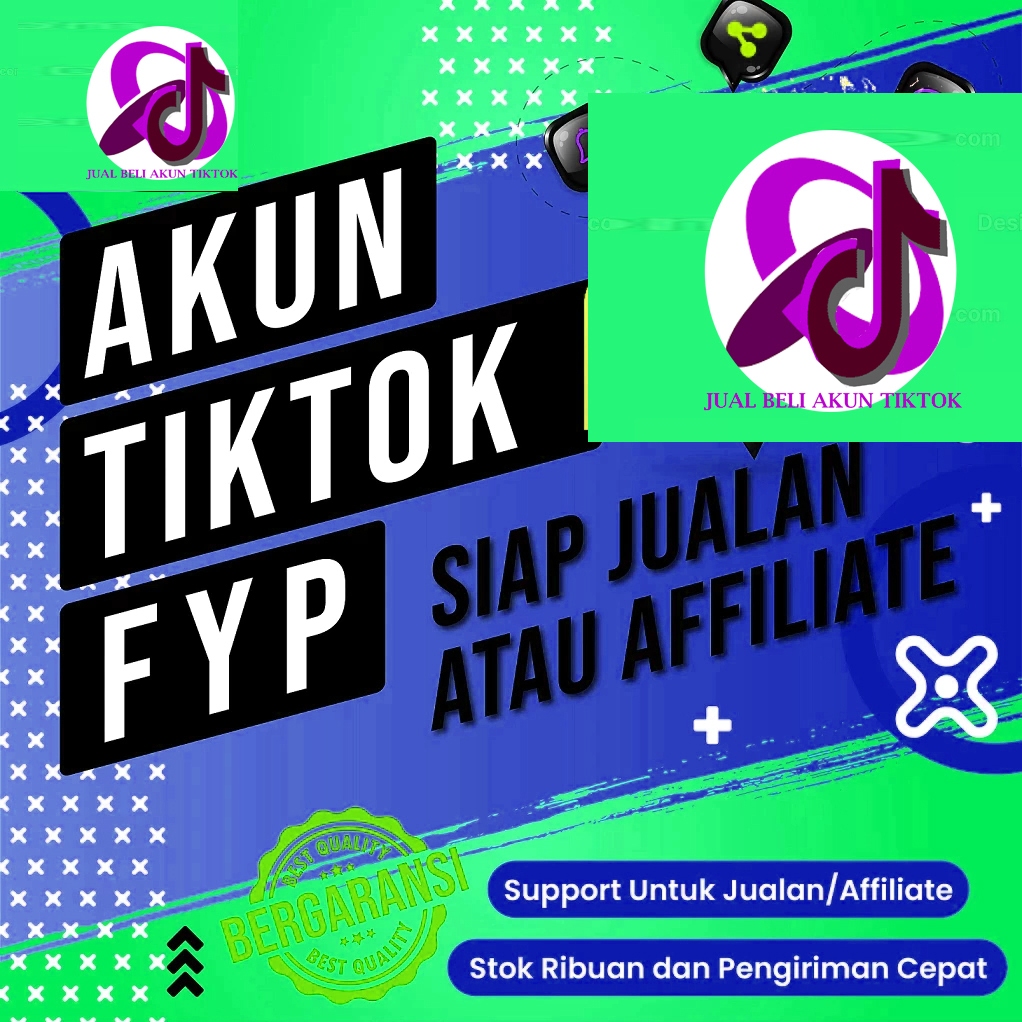 jual Akun TikTok Shop Affiliate 600 s.d 900 follower