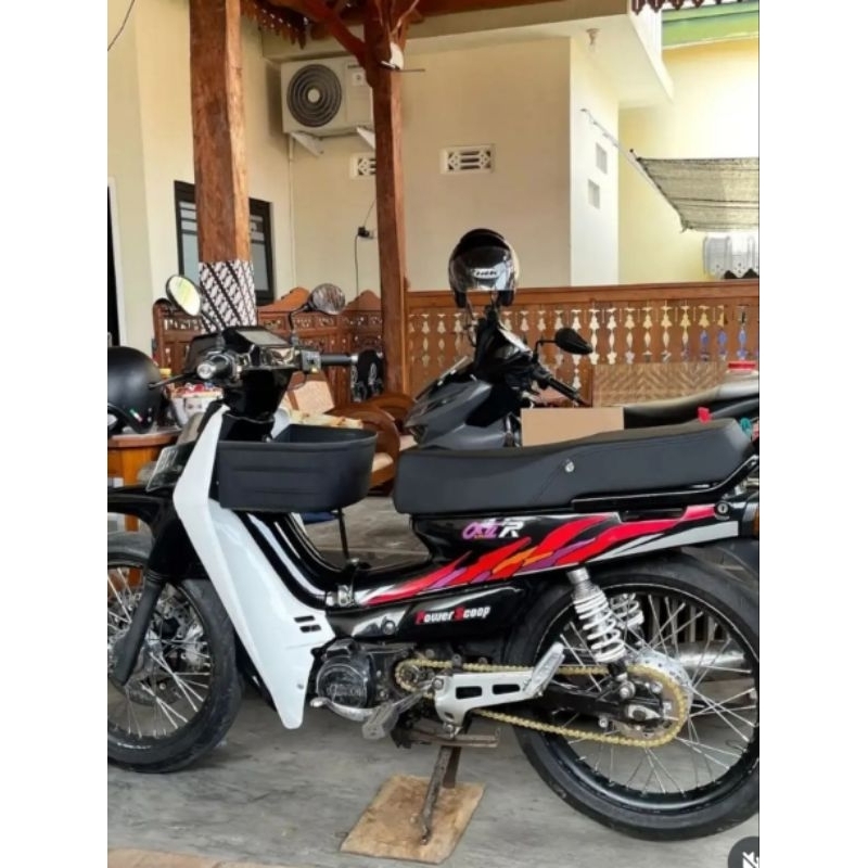 Striping lis sticker standar yamaha alfa 1992 1993 1994 merah stiker alfa