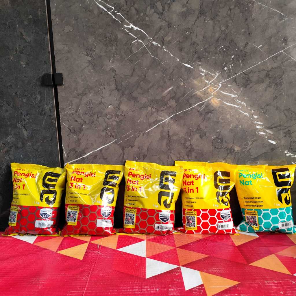 SEMEN NAT AM 51 MCB / SEMEN GRANIT 53 1KG / PENGISI NAT KERAMIK ANTI JAMUR DAN TAHAN ASAM