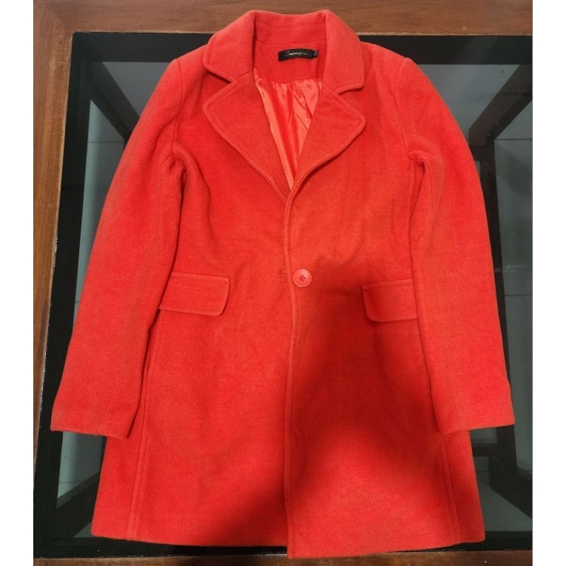 Orange Wol Coat