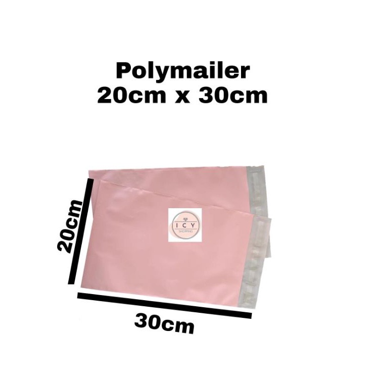 

KODE J68T VENNE MAILER1pcs Polymailer 2 x 3 cm Pink Abu Kantong Amplop Plastik Online Shop packing
