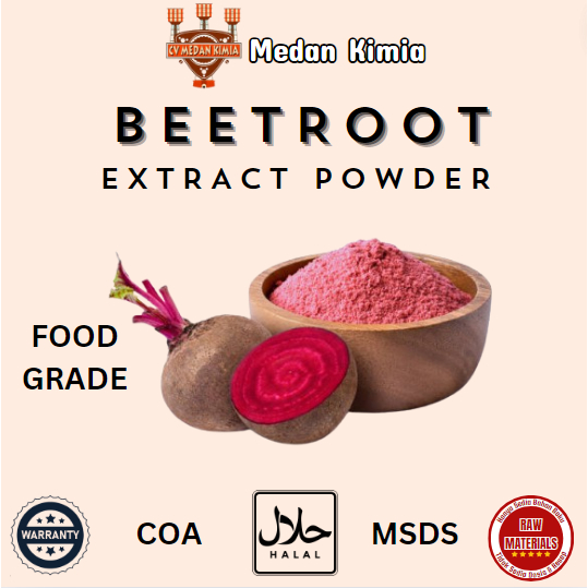 

Beetroot Extract Powder 50gram Bubuk Ekstra Buah Bit Food Frade