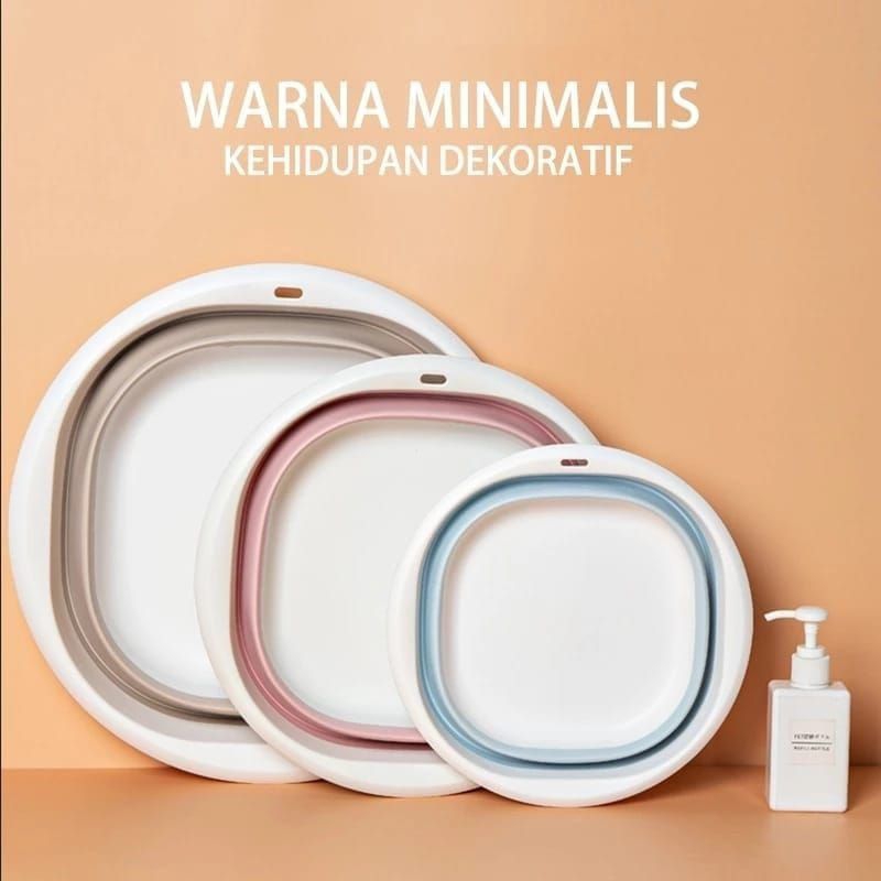 (KING)BASKOM LIPAT UKURAN BESAR PORTABLE