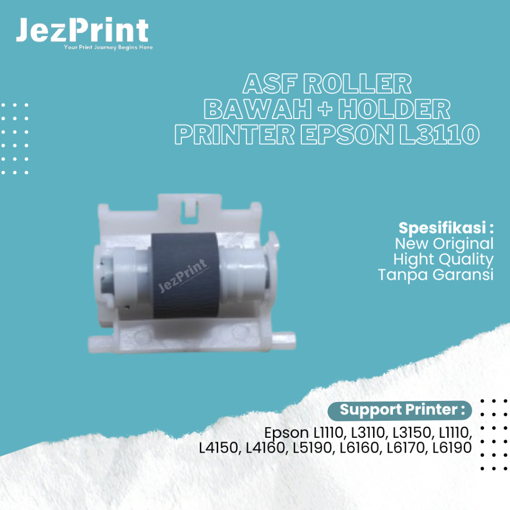ASF Roller Bawah Epson L1110 L3110 L3210 Roller Kertas L3216 L3150 ASF Roller L3110 plus holder