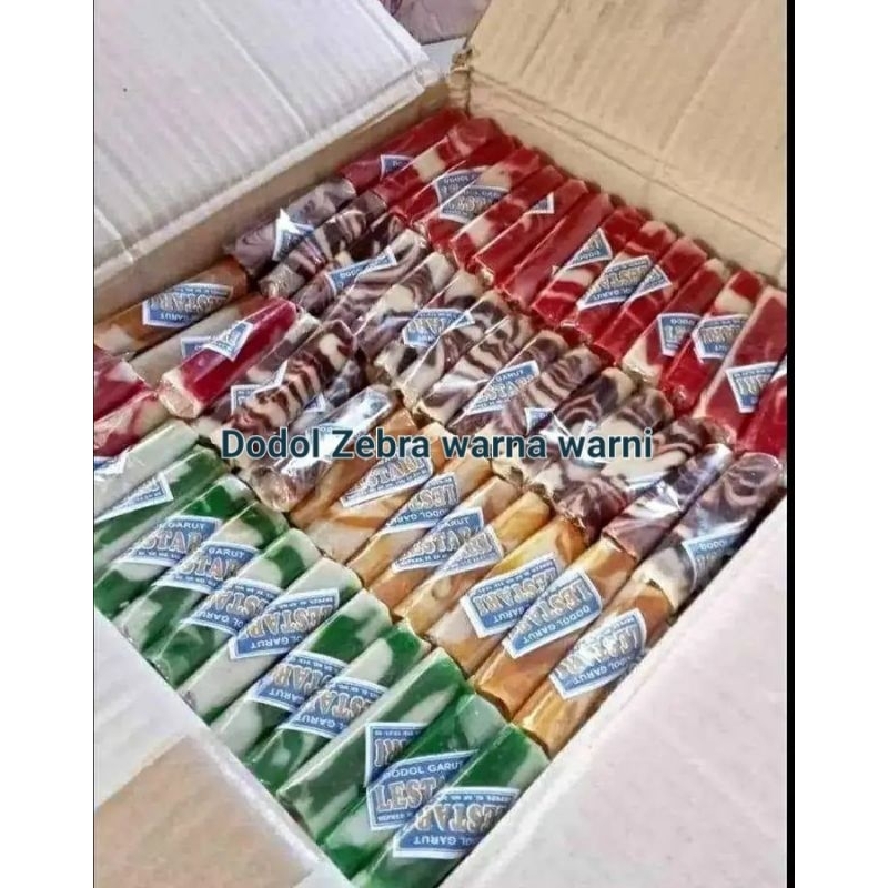 

Dodol zebra dodol warna warni oleh oleh khas garut