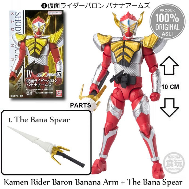 MINI SHF/SHODO XX - VOL.7 - KAMEN RIDER BARON BANANA ARM & PART (SET) - ORI BANDAI