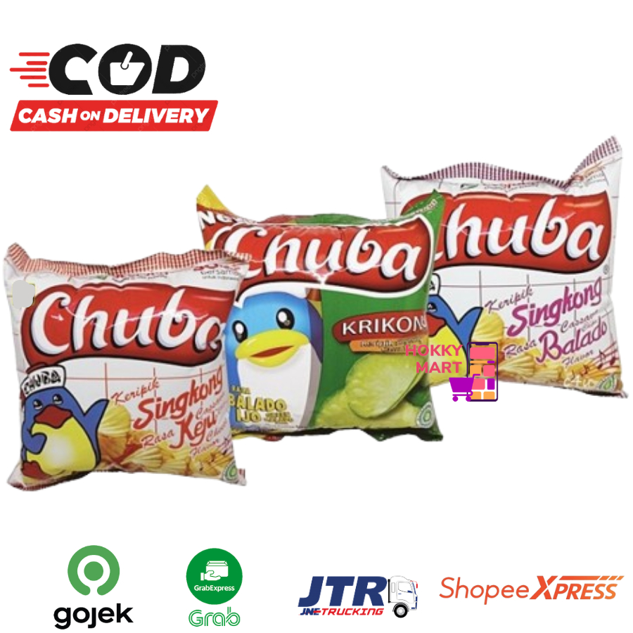 

[ HOKKY ] Chiki Chuba 12gr Balado Keju Balado Ijo Cuba Keripik Singkong Cemilan Jadul