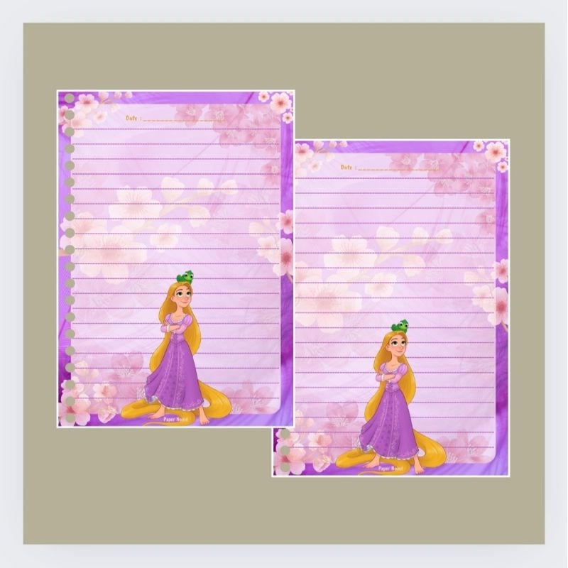 Isi 10 Lembar Kertas Binder Loose Leaf A5 Princess Part 2