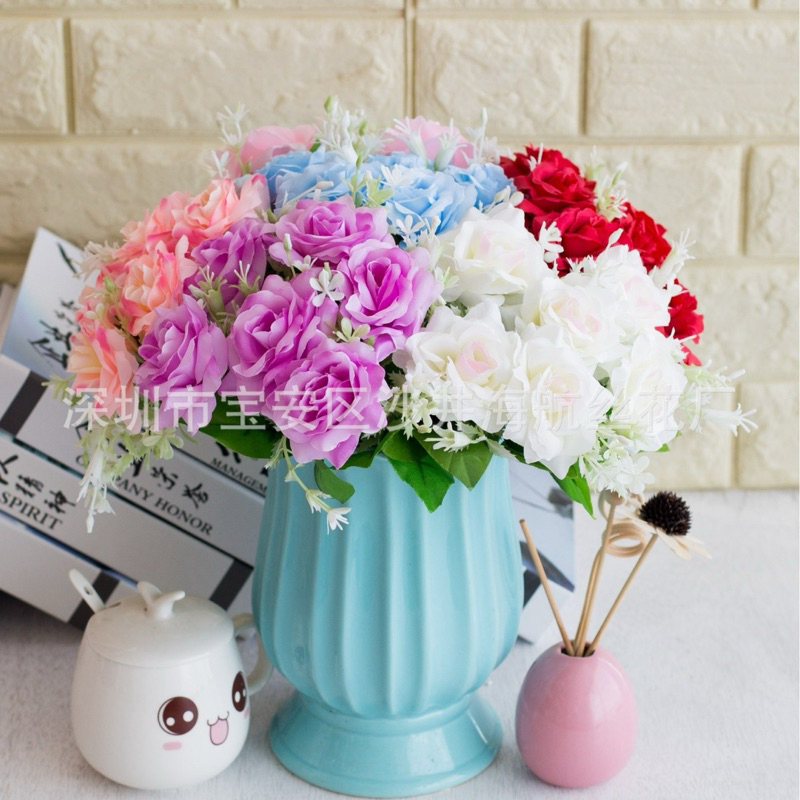 BPA MAWAR JEPANG MIDI // Daun Artificial Plastik Hiasan Kamar Buket Bunga Kering Dried Flowers Mahar