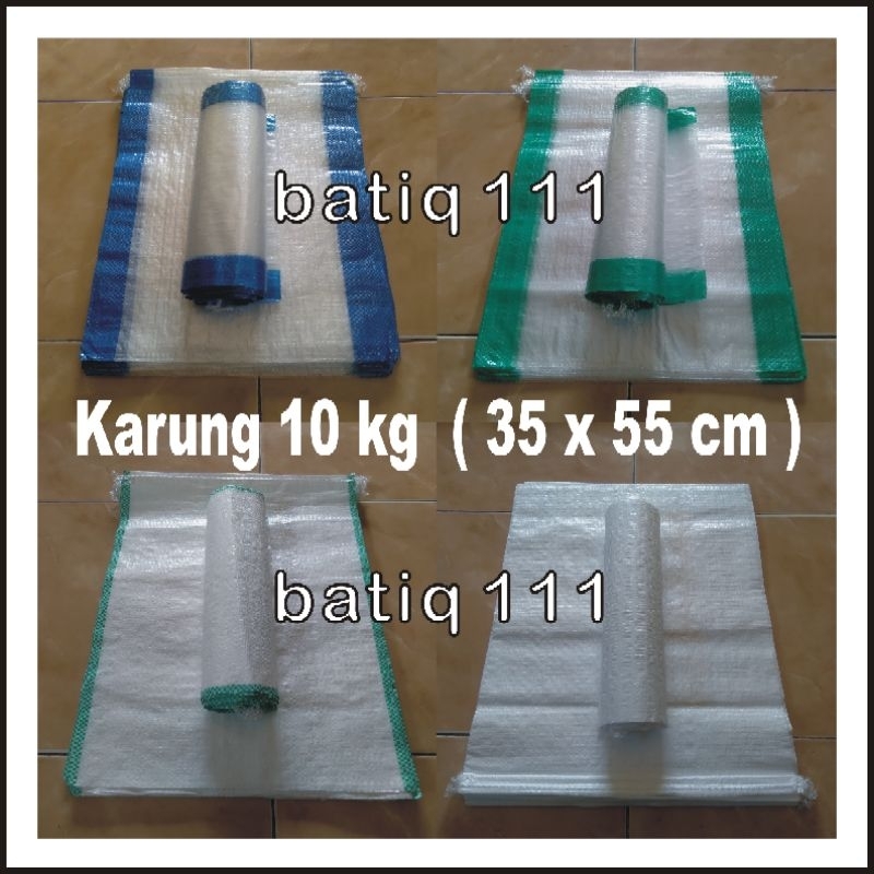 Karung Beras 10 Kg , Karung Plastik Baru