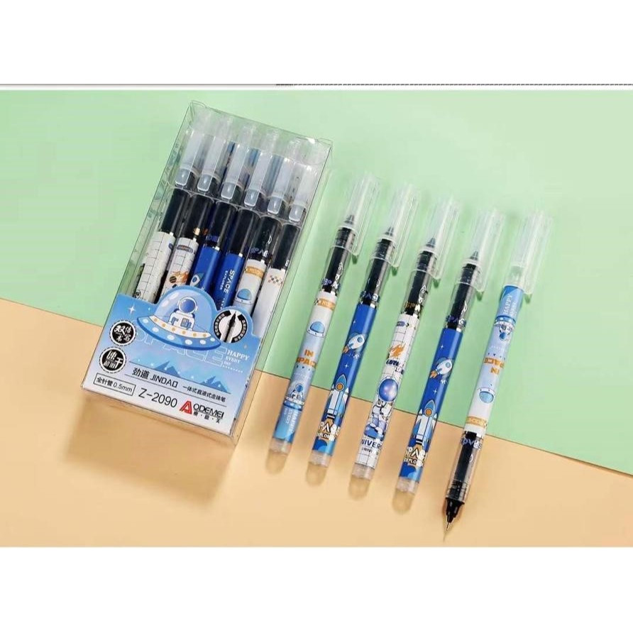 

Pen Gel ODEMEI 0.5 mm Pulpen Tinta Hitam Motif Neddle Tip