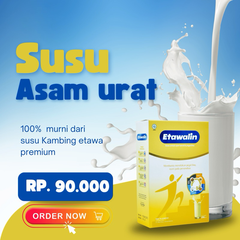 

Etawa Susu Asam Urat Reumatik Kebas Kesemutan Susu Etawa premium Isi 200g