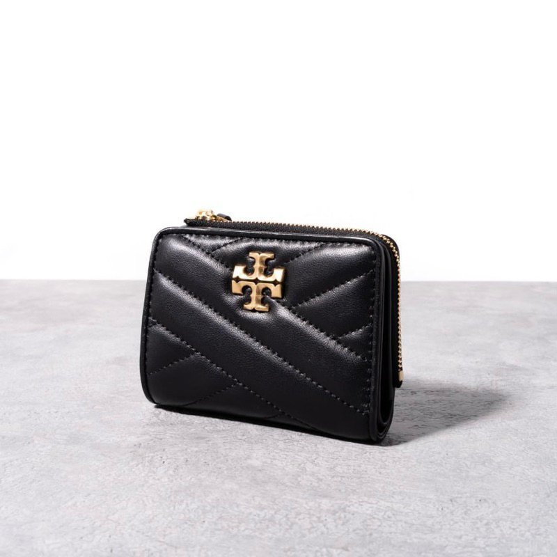 Original Tory Burch Kira Chevron Bifold Compact Wallet