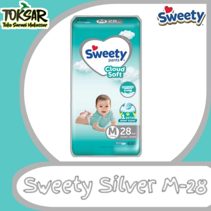 Sweety Silver Pants Cloud Soft  | Popok Sweety | Popok Murah