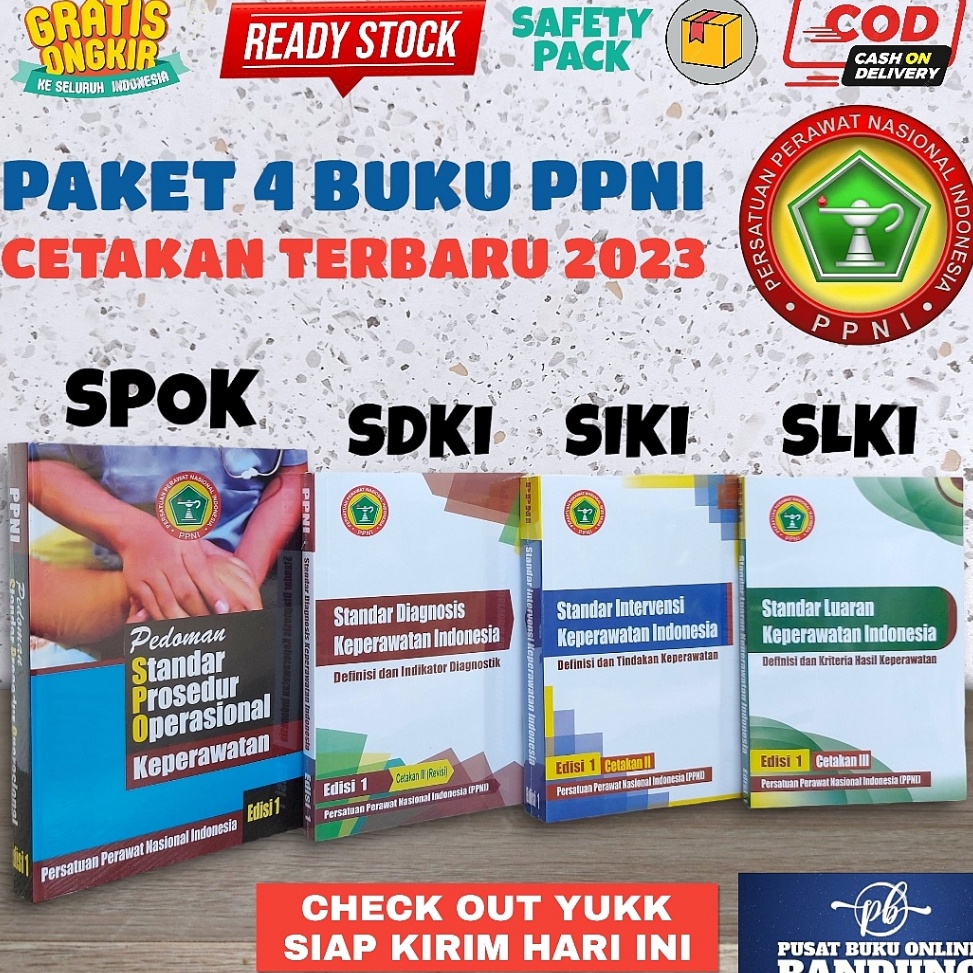 KODE O34B PAKET 4S BUKU PPNI SDKI SIKI SLKI SPO KEPERAWATAN NANDA NIC NOC PEDOMAN STANDAR PROSESUR O