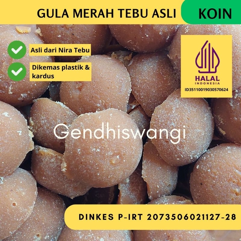 

GENDHISWANGI_GULA MERAH TEBU KOIN (NIRA TEBU)/ UNTUK RUJAK PECEL DLL ASLI KAB KEDIRI 500 g